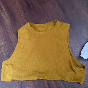 Lululemon Athletica Mustard Tank Top